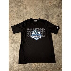New Era NCAA SJBS Knights Volleyball Football T Shirt Mens Medium Black Athletic